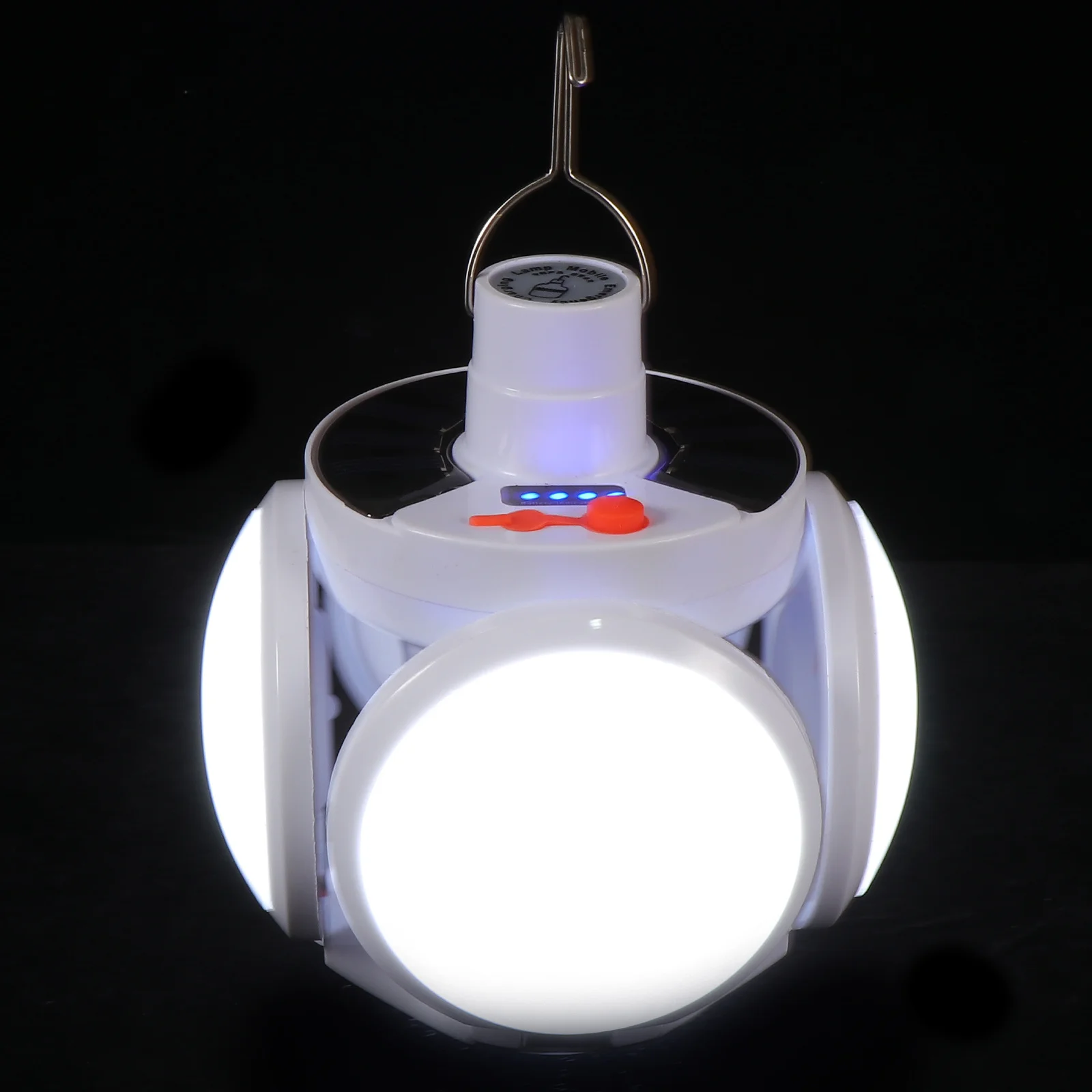 تعمل بالطاقة الشمسية Led التخييم ضوء مقاوم للماء خيمة قابلة للطي مصباح للإضاءة في حالات الطوارئ في الهواء الطلق حديقة فناء قابلة للشحن المحمولة