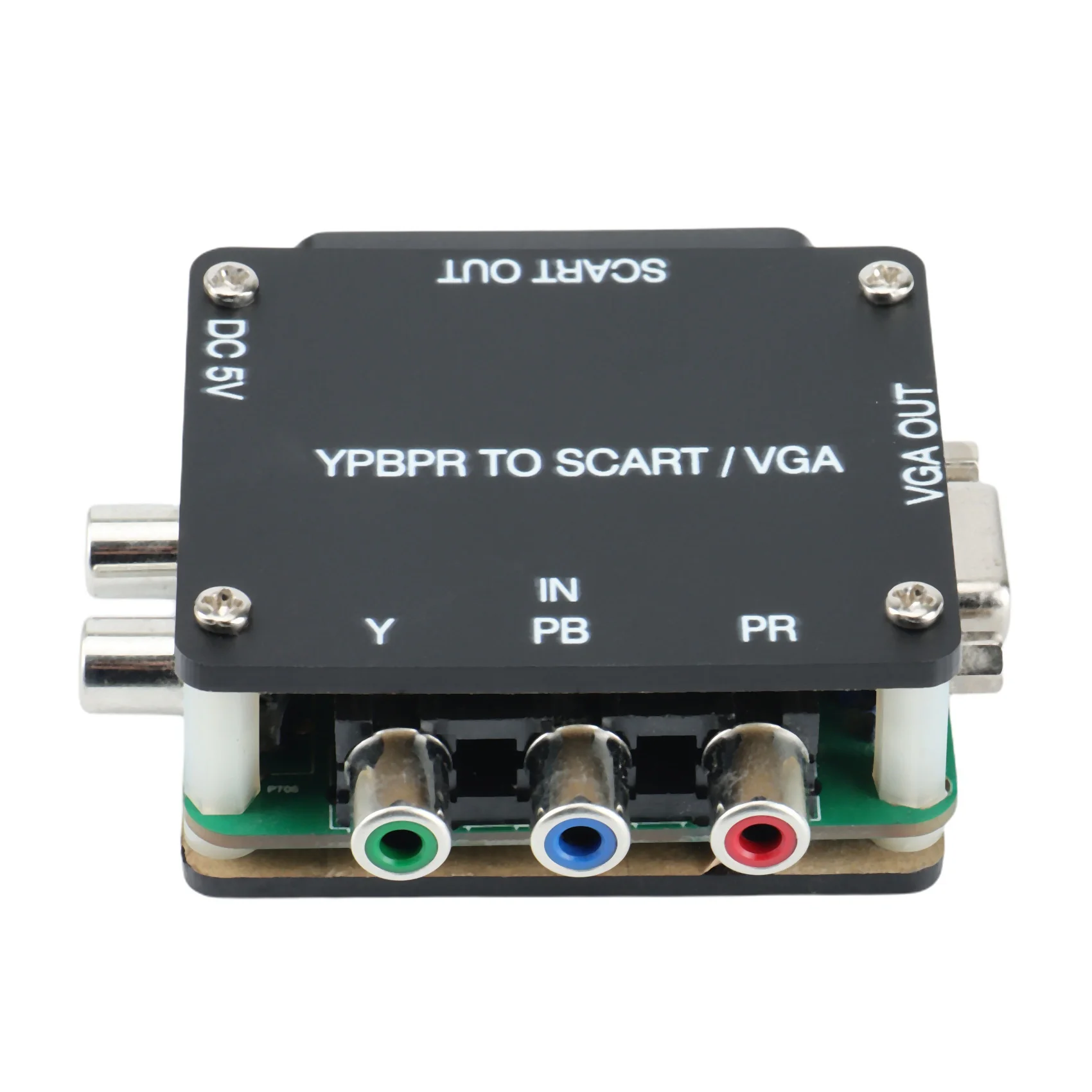 

YUV TO RGBS YPBPR to SCART YPBPR TO VGA Component Transcoder Converter Игровая консоль, RGBS to Color Difference Component