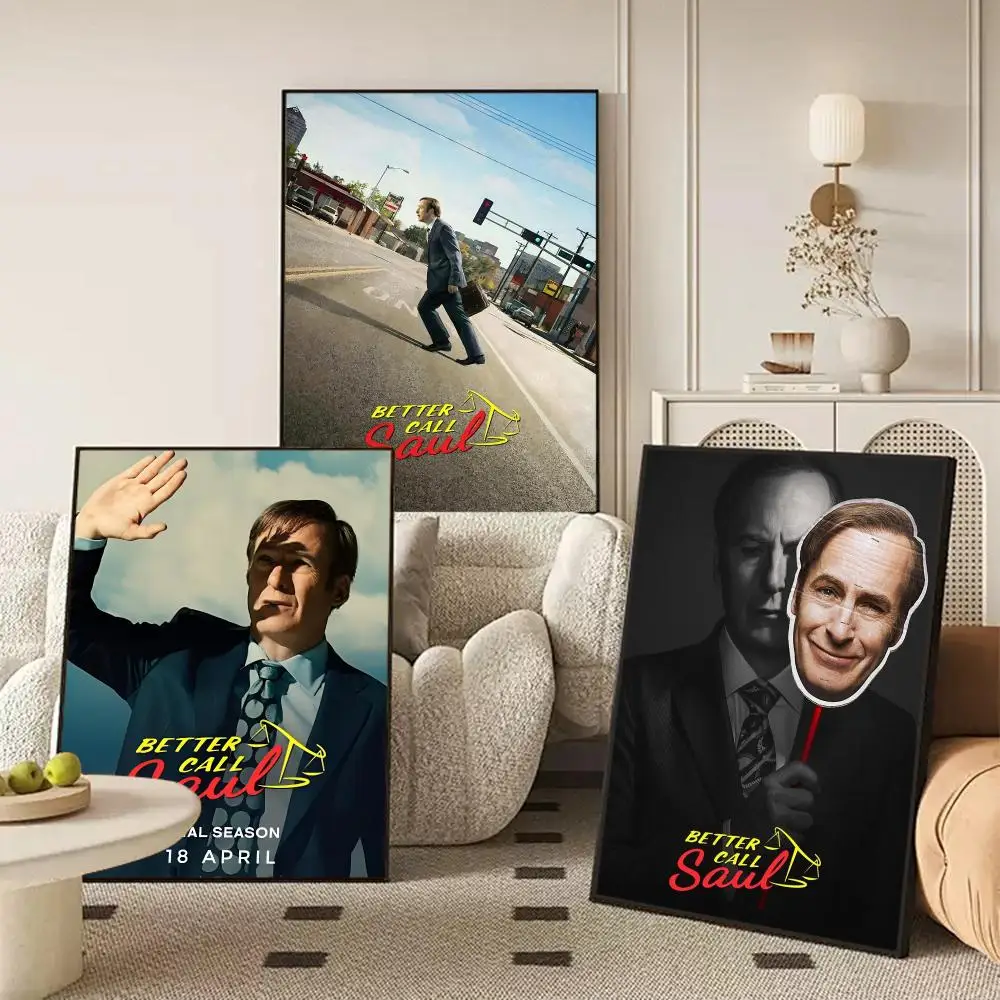 Movie B-Better Call Saul Poster Self Adhesive Wall Stickers Removable Room Decor Aesthetic Space Murals Fancy Gift
