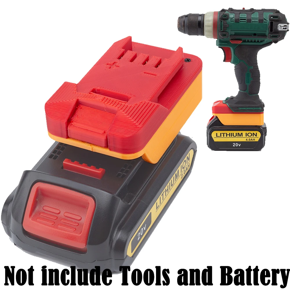 Bateria Conversor Adaptador para Dewalt Li-ion para Lidl Parkside X20v Furadeira Elétrica Ferramentas e Bateria Não Incluído