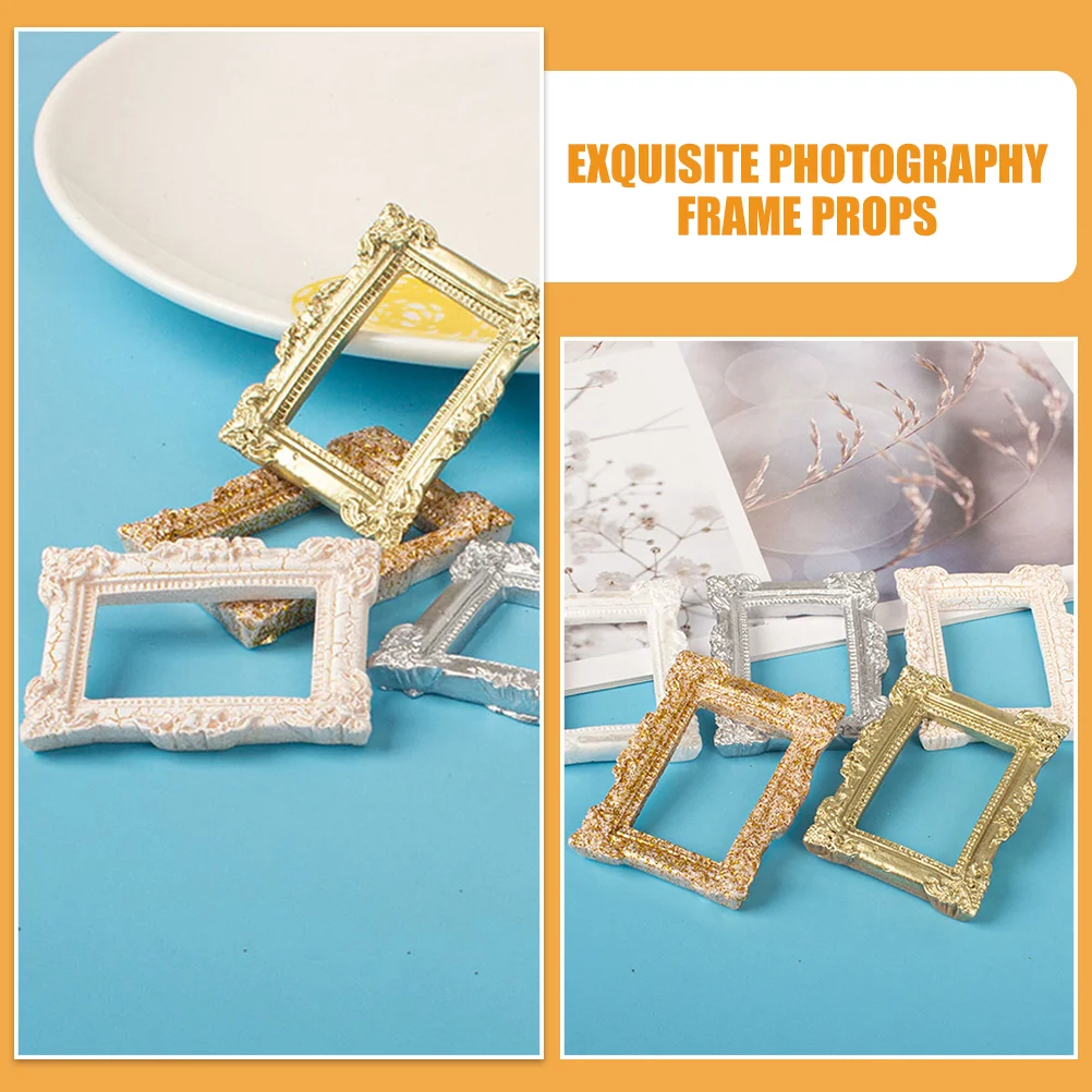 10 Pcs Accessories Small Frames Picture Decoration Mini Photo Retro Decorate