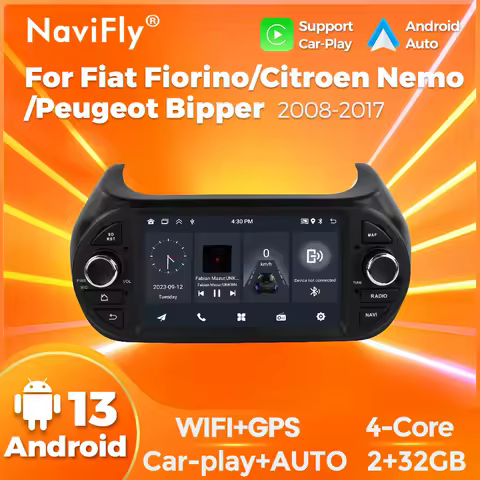 Navifly For Fiat Fiorino Qubo 2008-2017 For Citroen Nemo 2008-2017 For Peugeot Bipper 2008-2017 1024*600 Android Car Radio 7inch