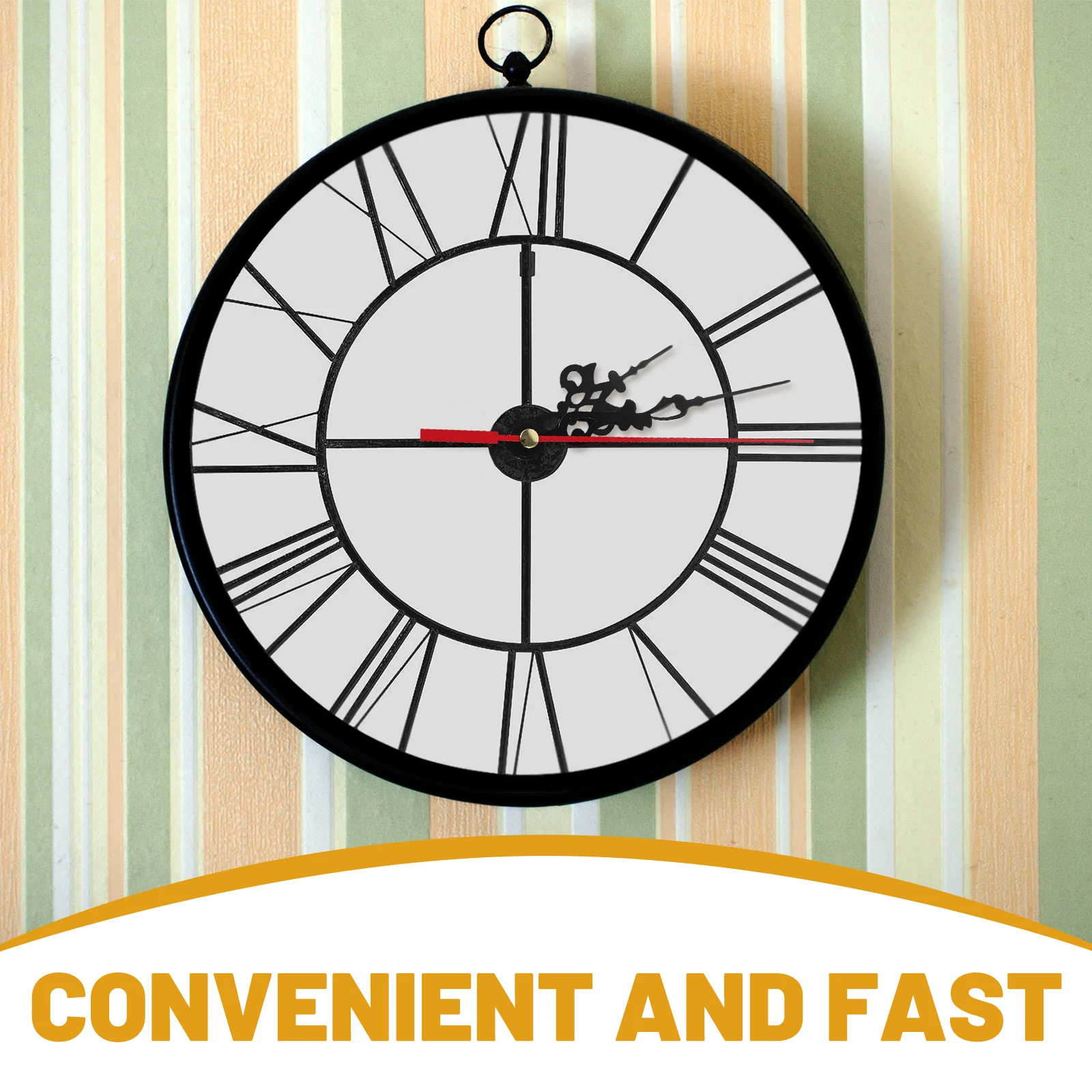 

High Precision Movement Replacement Kit Swaying Mute Wall Clock Motor For Diy Projects Durable With Complete Accessories Easy