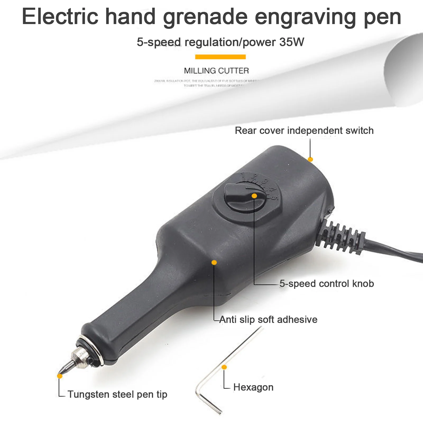 Mini Wood Router Engraving Machine Electric Engraver Etching Pen For Jewelry Glass Wood Ceramic Metal Plastic