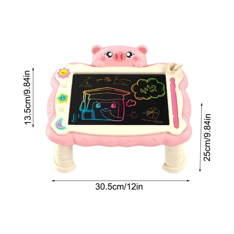 Drawing Pad For Kids Educational Doodle Pad With Stand Reusable Learning Tool Art Supplies For Home School Travel