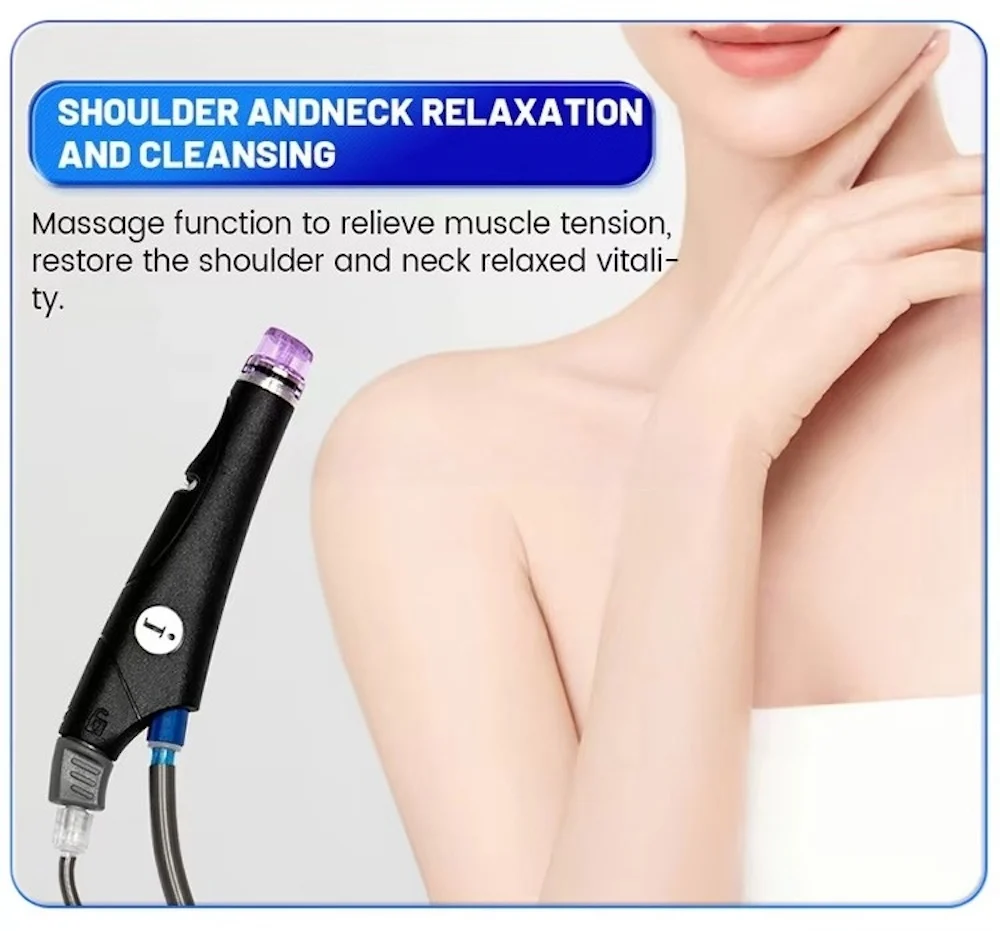 

Spare Parts Hydro Facial Handle for Hydra- Facial Dermabrasion Machine Face Cleansing and Exfoliation