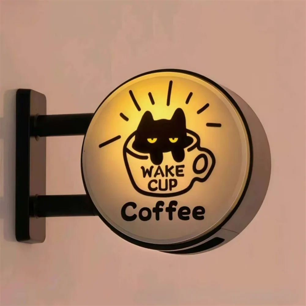 Retro Kaffeehaus-Kühlschrankmagnet, Leuchtender Miniatur-Pegboard-Kühlschrankmagnet, Kreativer Kaffee-Eck-Magnetdekor, Zuhause