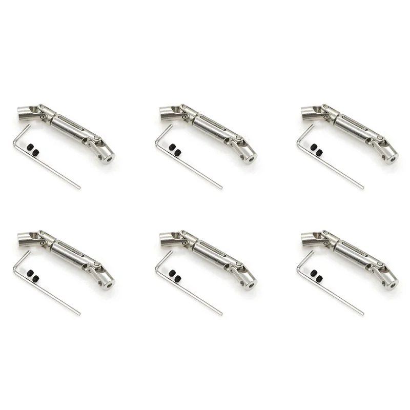 WPL D12 C24 C34 B14 B24 B16 B36 MN D90 MN99S Henglong RC 자동차 부품 업그레이드 액세서리, SR-[A17I] 용 6X 금속 CVD 드라이브 샤프트