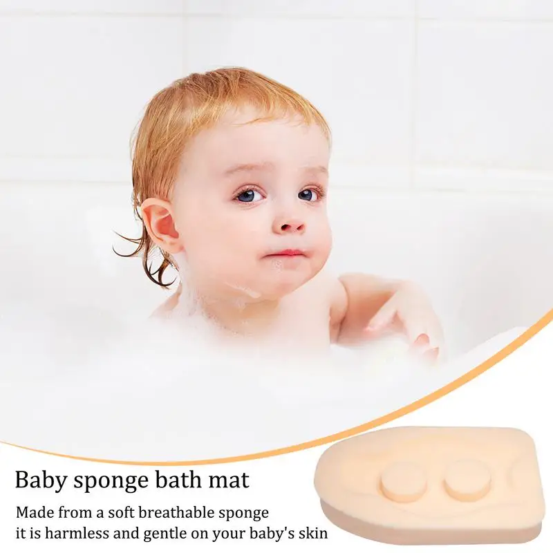 Baby Bath Cushion Baby Bath Sponge Soft Tub Mat Baby Shower Pad Bath Sponge Seat Baby Sink Bath Cushion For Different Bathtubs