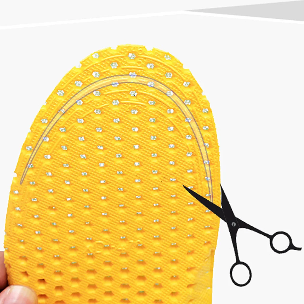 

1Pair Breathable Shock-Absorption Insoles Ergonomic Arch Support Sports Cushion for Running Hiking Anti-Pressure Foot Pad Size L