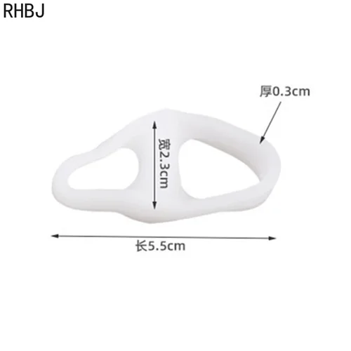 Imagen 2 del producto RHJB 2 uds = 1 par SEBS doble anillo divisor de dedos separador de dedos superpuestos Corrector de Hallux Valgus separador de dedos herramientas para el cuidado de la piel
