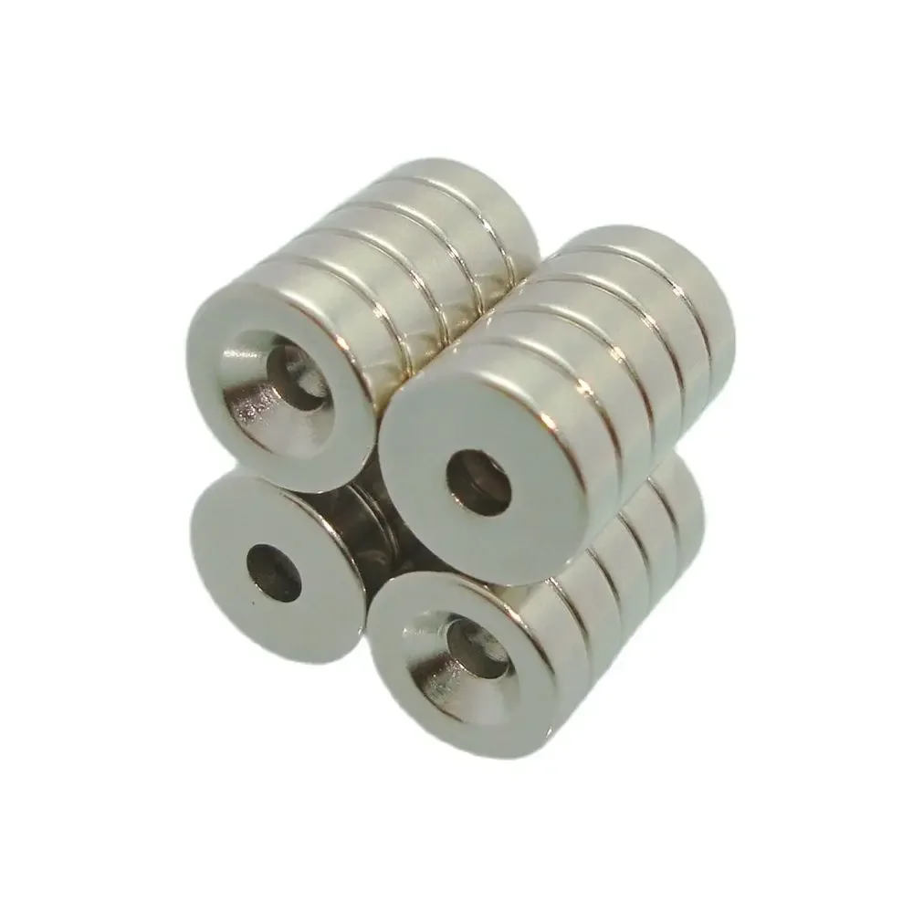 

100PCS NdFeB Countersunk Magnet Diameter 9.5mm10mm15mm M3 Screw Countersunk Hole 3mm Thick Neodymium Rare Earth Permanent Magnet