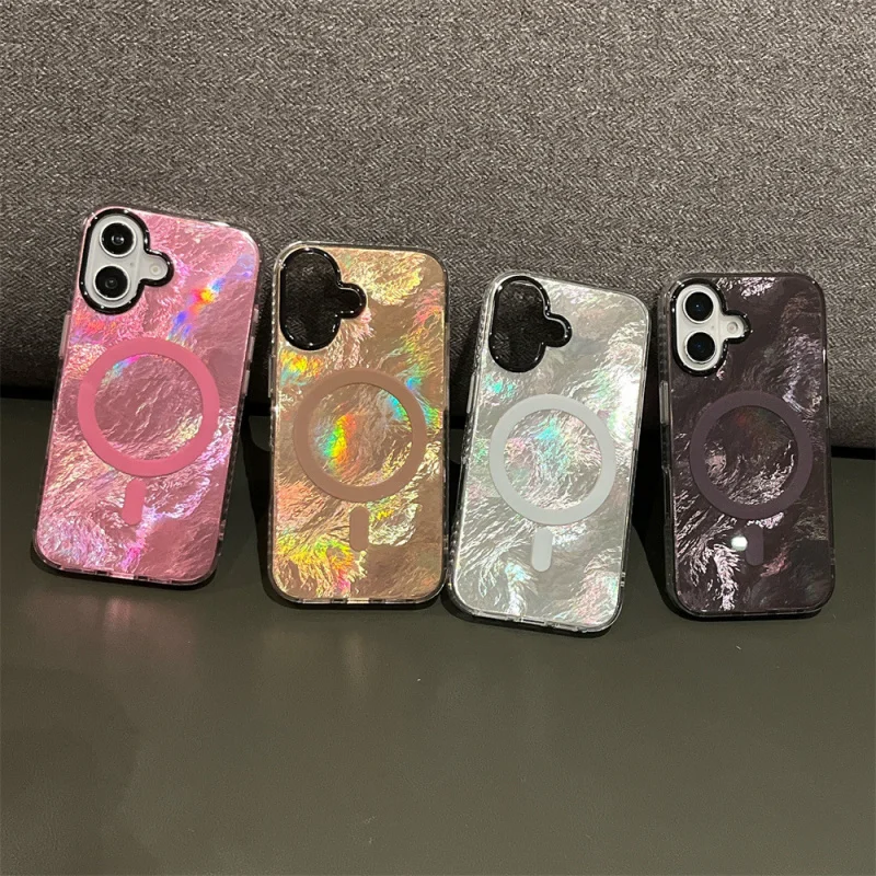 

Simple Glacier Pattern Magnetic Phone Case Suitable foriPhone 16/15/13/14