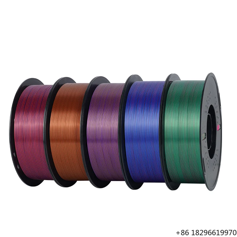 KINGROON Factory Premium Silk Pla Filament 1.75mm 1KG(2.2lbs) Spool Eco-friendly 3D Printer Filament Plastic  for FDM 3D Printer