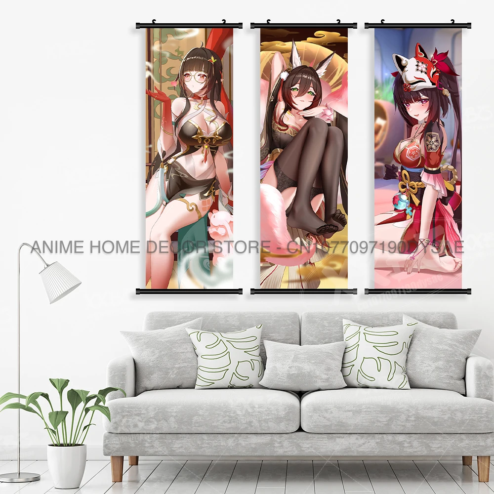 حار لعبة هونكاي: ستار السكك الحديدية ديكور المنزل الحديثة أنيمي جدار عمل فني مخطوطات صورة معلقة اللوحة غرفة طباعة قماش المشارك #3