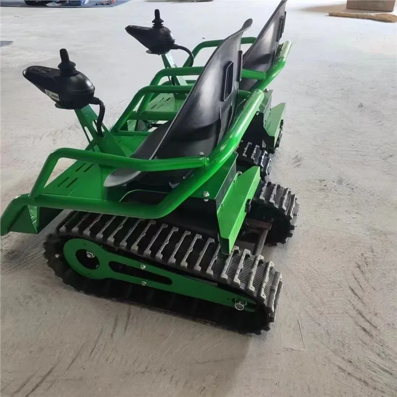 Kids Tracked Snow ATV Large Rechargeable Modified Off-Road Two-Wheel Crawler Extended Adult Hand Rest