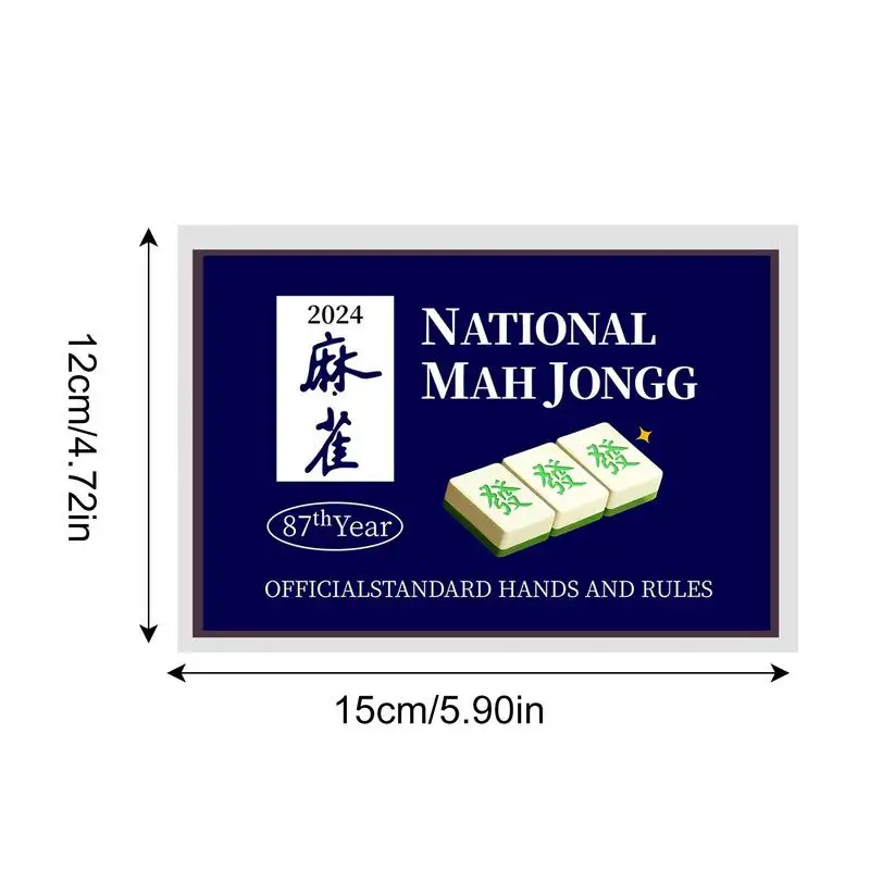 Carte National Mah Jongg League Carta ufficiale National Mah Jongg League Nuova segnapunti Mahjong 2024 con lancette standard ufficiali