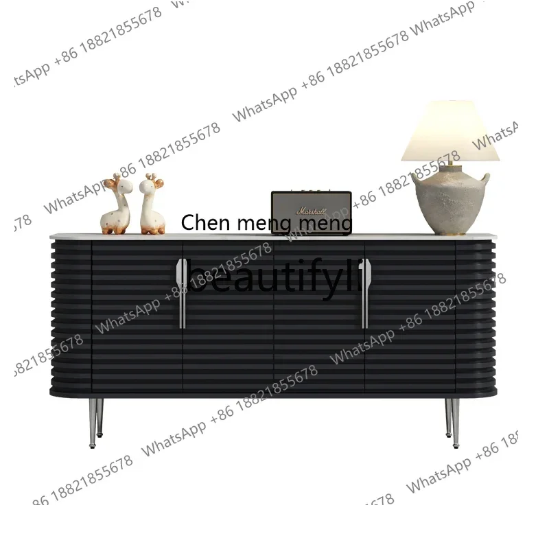 

11 Итальянский светлый роскошный обеденный боковой шкаф для спальни из цельного дерева, дымовый ТВ-шкаф, дизайнерский входной шкаф