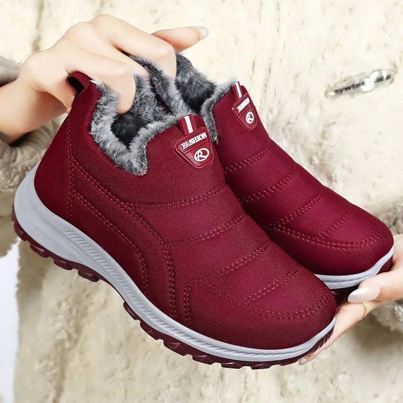 

Snow Boots Woman Platform Ladies Shoes Waterproof Women Booties Soft Ankle Boots Keep Warm Winter Shoes Boots Botas Mujer