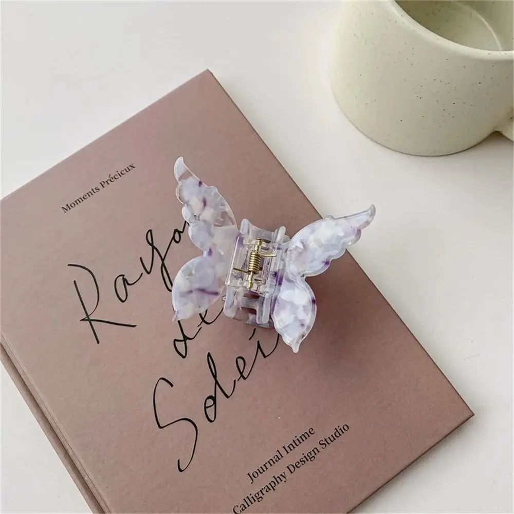 แฟชั่น Acetate เส้นใยผีเสื้อผม Claw หวาน Retro Retro อุปกรณ์เสริมผมที่มีสีสัน Clamps ผม