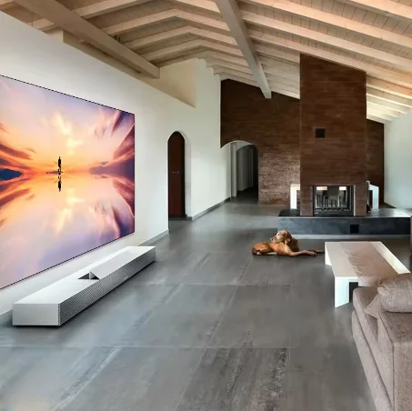 شاشات عرض مثالية قصيرة جدًا، شاشات إطار ثابتة مثبتة على الحائط مقاس 84 بوصة #2