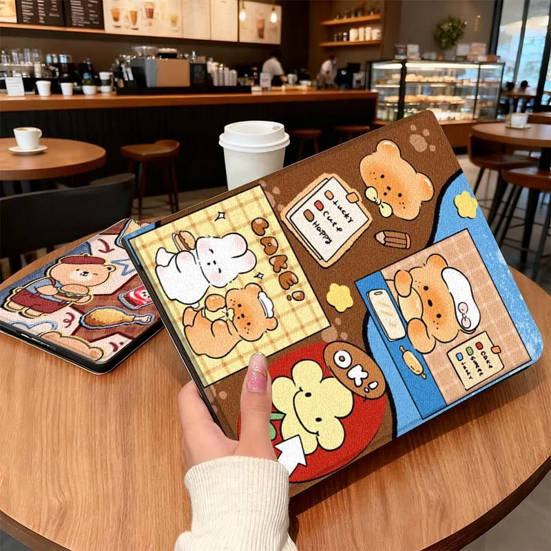 

Retro Cartoon Animal Pattern For Honor Tab Tablet MagicPad 3 6 7 X8 V7 V8 8 9 X9 X8a X9a 10 Pro Inch 2020 2021 Tablet Case