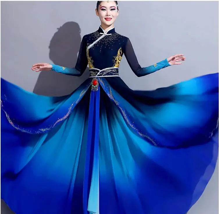 New Mongolian Dance Costume Stage Performance Mongolian Robe