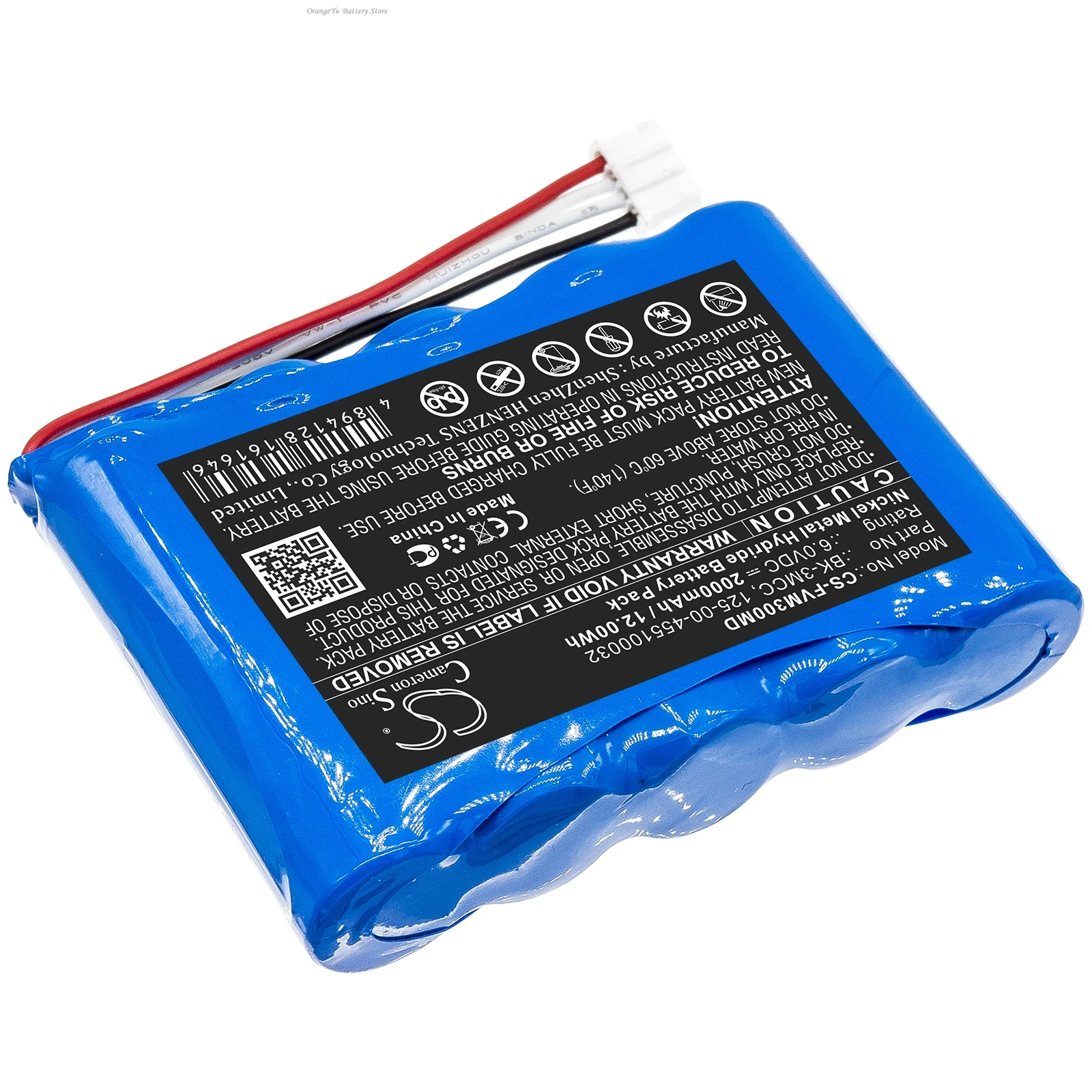 6.0V 2000mAh Medical Battery BK-3MCC MGH00194 Z178130 110306-O for Fresenius Injectomat 500 500D Agilia, syringe pump +TOOL