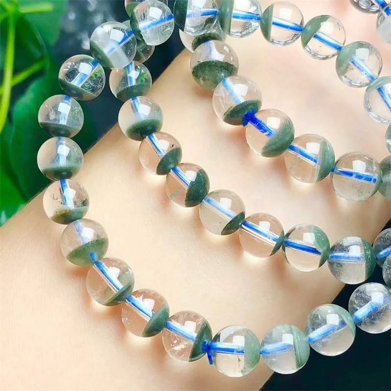 Natural Blue Garden Quartz Bracelet String Charms Handmade Crystal Jewelry Stretch Fashion Bangle Children Gift 1PCS 8/10MM