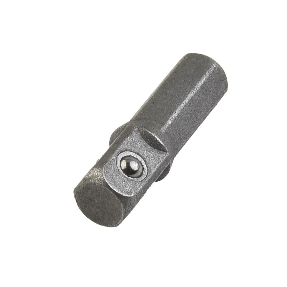 Drill Socket Adapter 1/4" Square Drive To 1/4" Hex Shank Adapter Converter Drilling Bit Driver Quick Load Adapter For Power Tool