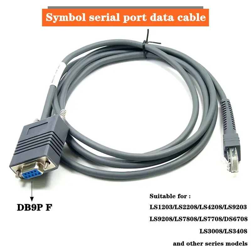 Symbols ignal ls2208 ds9208 rs232 serielle Anschluss verbindung Scan Gun Datenkabel 2m