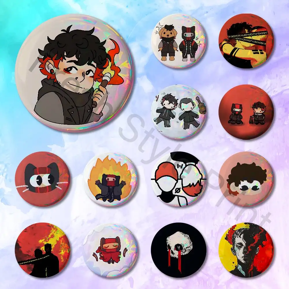 

T-Twentys One P-PilotsS Breach Pins 58mm Cute Cartoon Badge Handmade Brooches for Backpack Accessories
