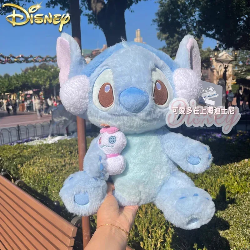 

Disney Winter Stitch Plush Doll Kawayi Soft Stuffed Plush Throw Pillow Cute Cushion Room Decora Kids Christmas Gift