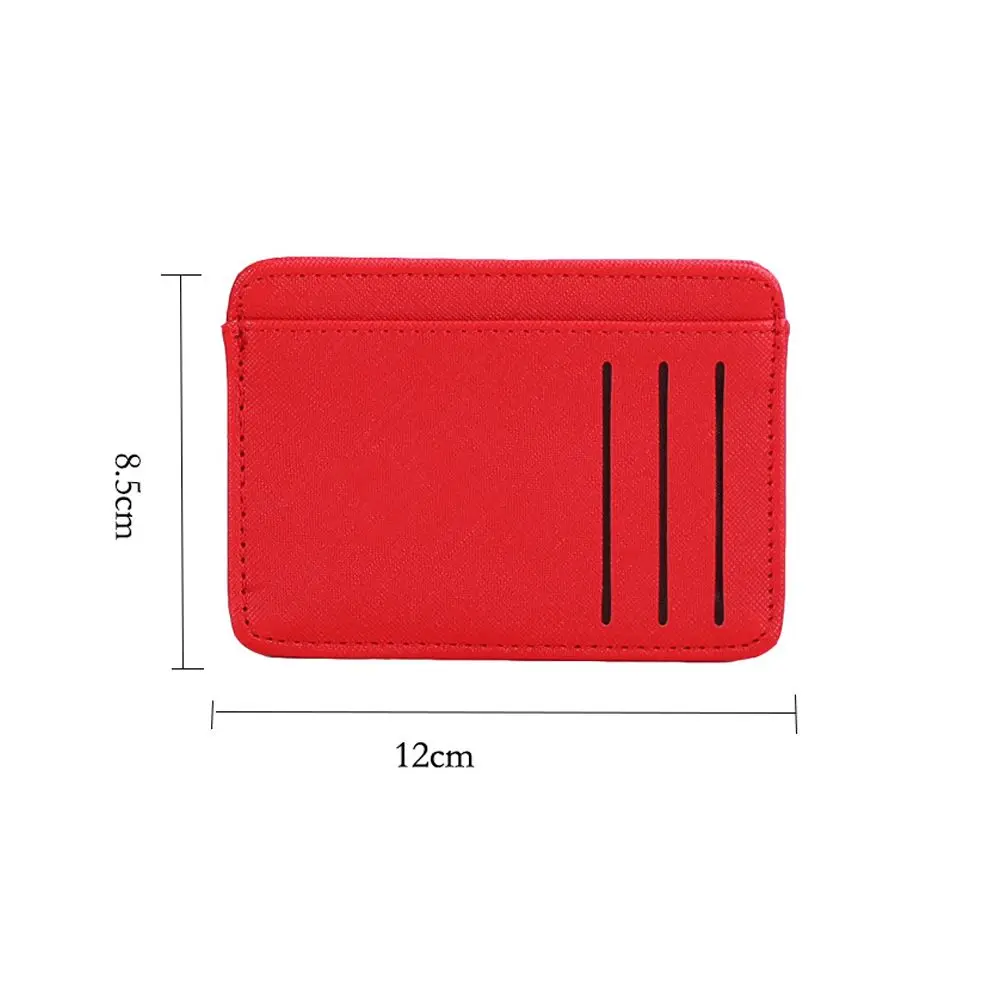 Simple Sweet PU Leather Solid Color Multifunctional For Men Purse Wallets Money Bag Korean Card Holder Women Coin Purse