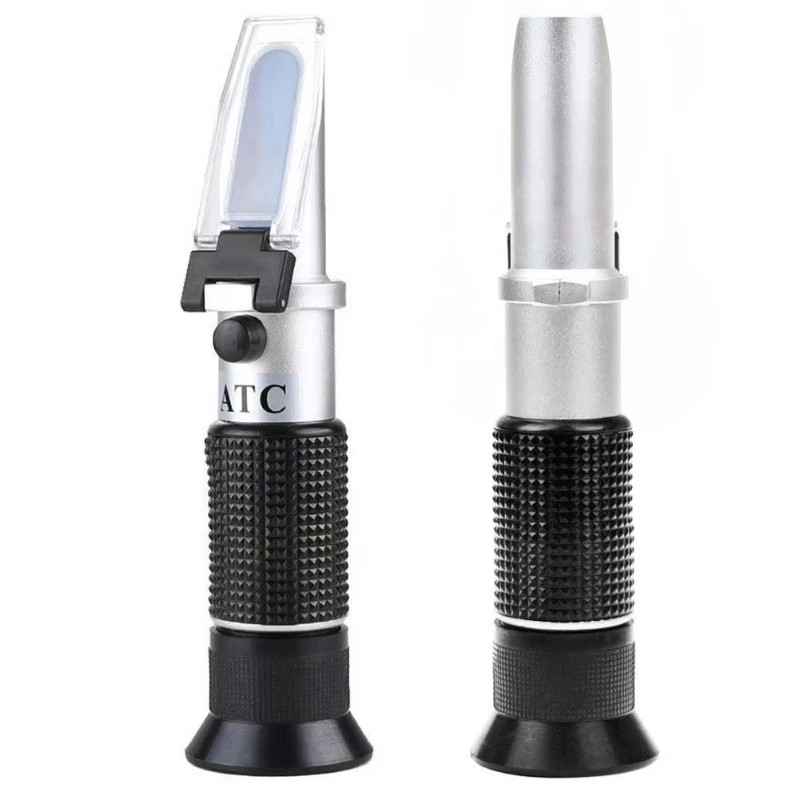 

Brix content meter with ATC double scale refractometer