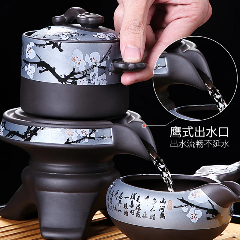 Imagem -03 - Chinês Kung fu Chá Grupo Bule Gaiwan Yixing Completo Tradicional Puer Chá Cup Cerimônia de Presente Taza de te Cozinha Drinkware