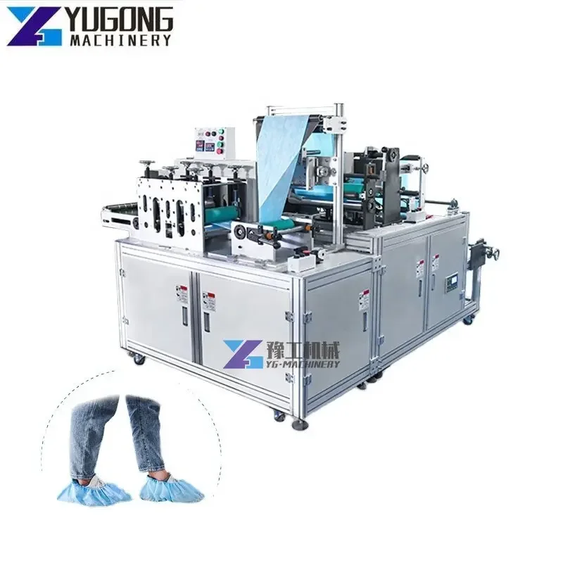 High Speed Automatic Shoe Cover Dispenser Foot Wear Machine Medical Isolation Boot Shoe Cover Making Machine