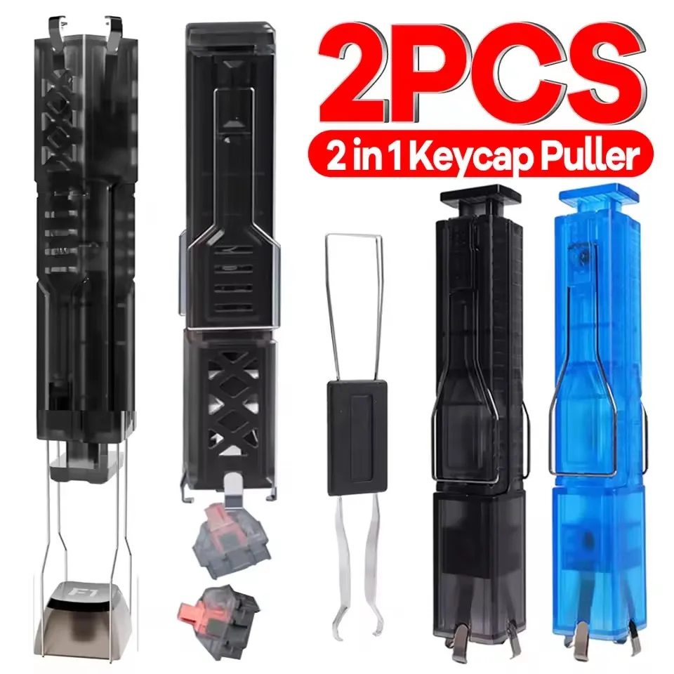 2 in 1 Switch Puller Mechanical Keyboard Keycap Switch Puller for Gaming Keyboard Button Extractor Keyboard Key Cap Remover Tool