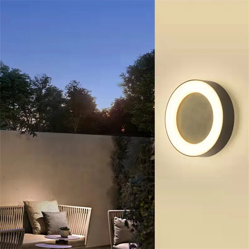 TYLA Outdoor Modern Wall Lamp Simple LED Vintage Sconces Waterproof Round for Balcony Corridor Courtyard Lighting Decor