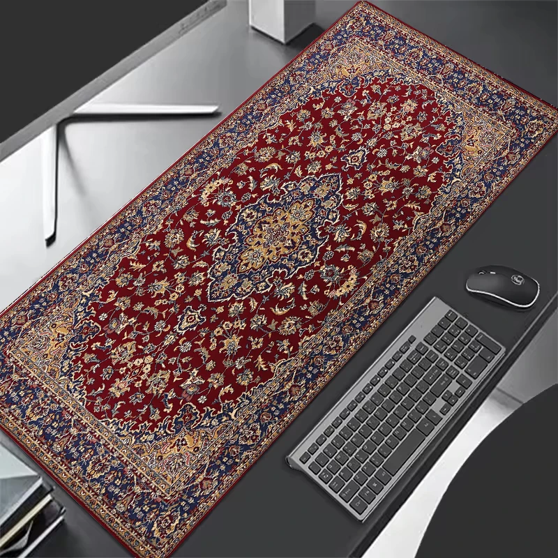 Persian Mouse Pad Big Office Carpet Gamer Rubber Rug Accessories Xxl Desk Mat Table Pads 400X800 Cushions Gamer Tables for Pc