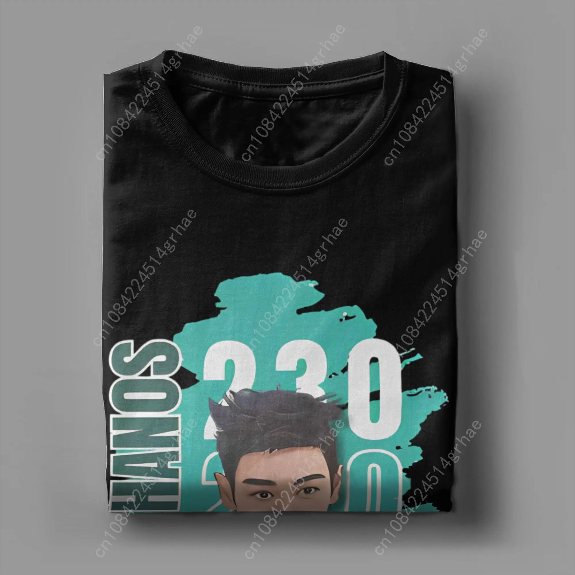 Camiseta Vintage PLAYER 230 Thanos Choi Seung Hyun para hombre, camisetas 100% de algodón con cuello redondo, camisetas de manga corta para juego, ropa de talla grande