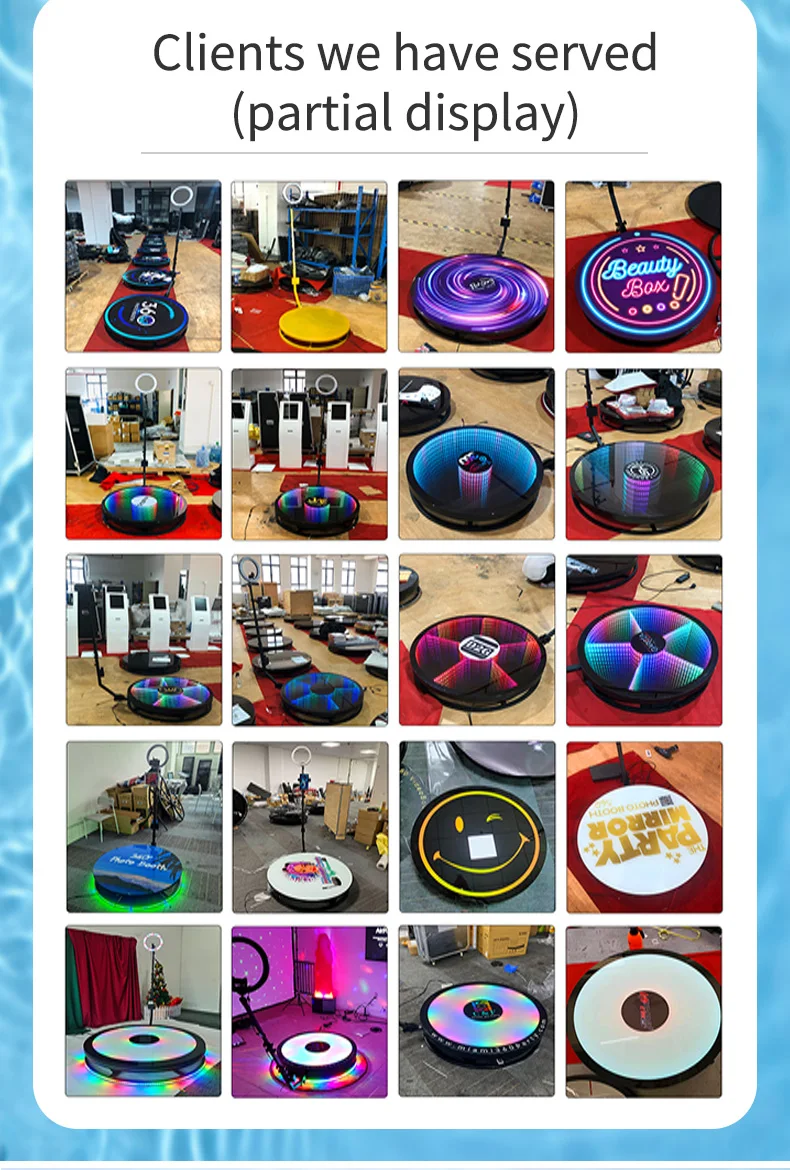 ZJW STLF high-quality customized products 80cm 2023 Latest Fashion 360 Video Photo Booth for Party Birthday Weddings Concert Pro