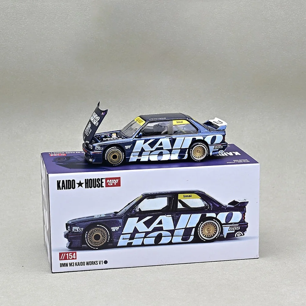 Kaido House MINIGT 1:64 BMW M3E30 Modified Open Cover Alloy Car Model Finished Product Collection Ornament Gift Toys - Image 6