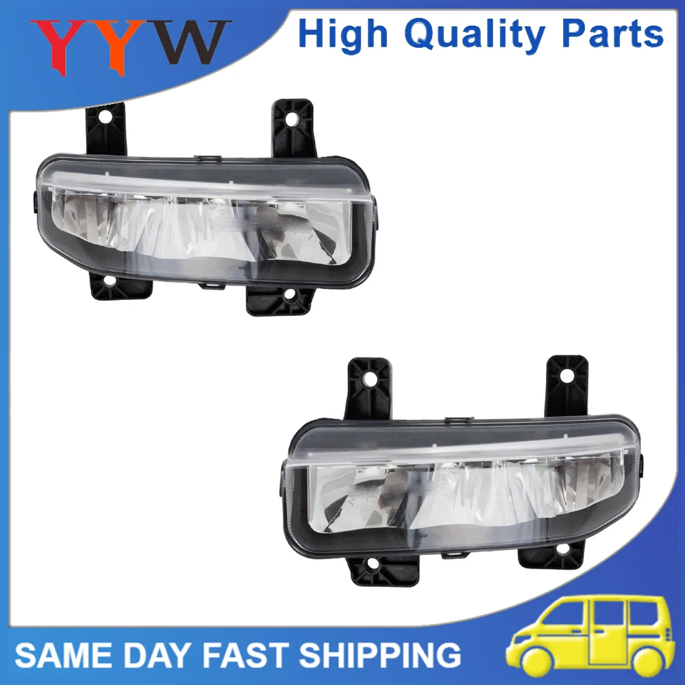 

1Pair NEW Car LED Front Fog Lights With Bulb Left Right Daytime Running Lights 68477196AB For Chrysler Pacifica 2021-2024