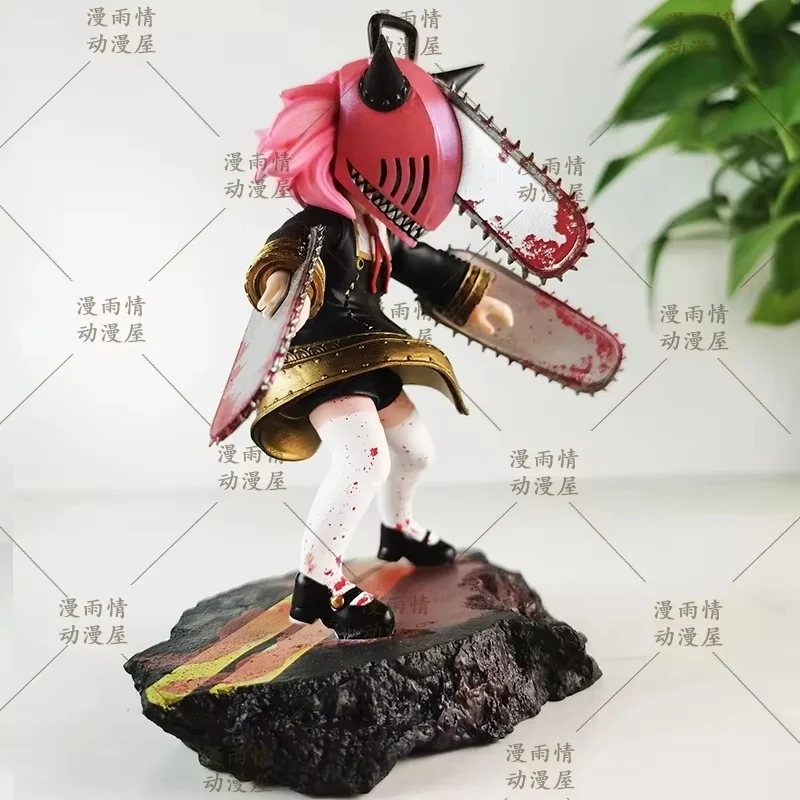 Reaper Anya Forger figura de acción coleccionable de animación 2D motosierra hombre GK adorno de escritorio para Fans modelo de Anime estatua de juego