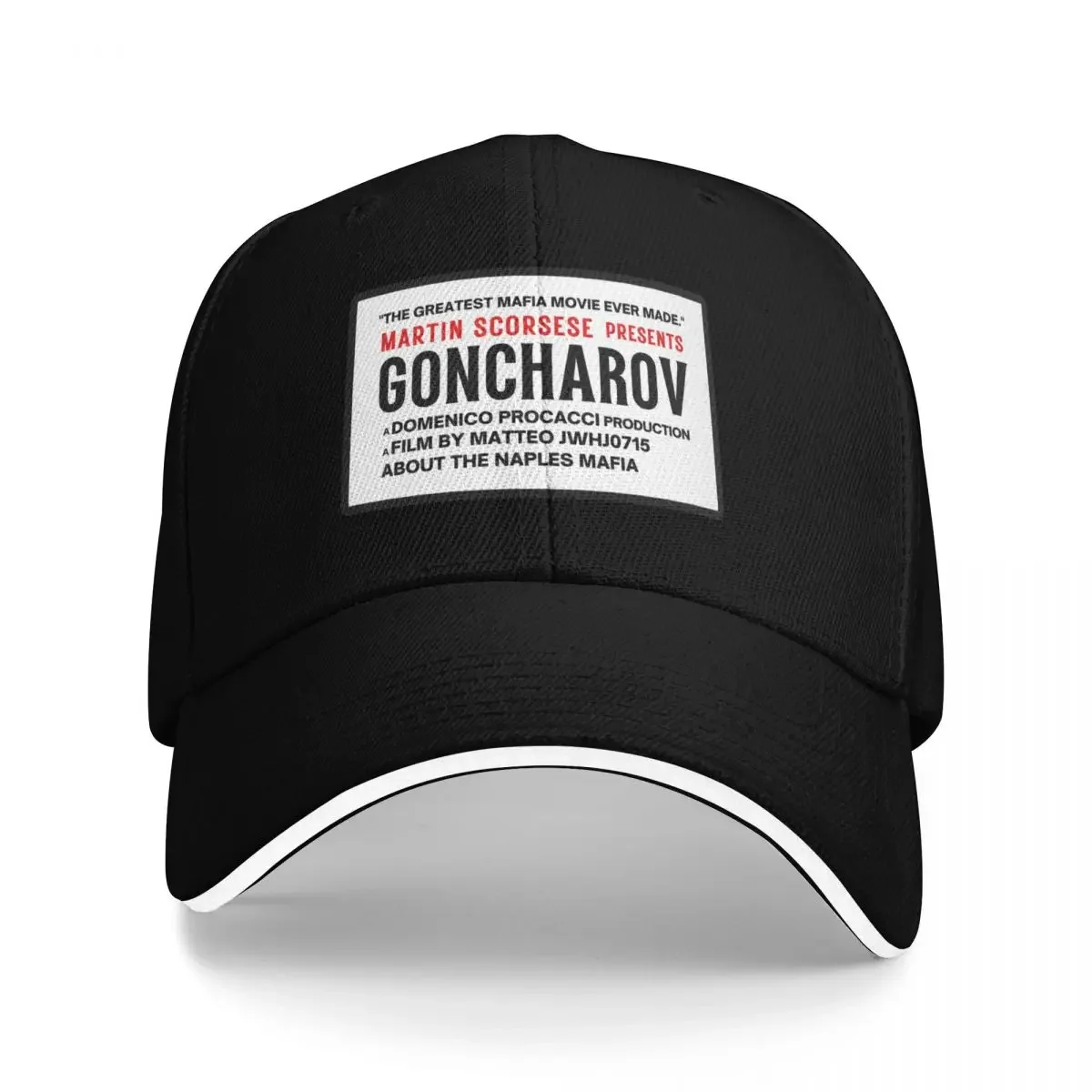 Martin Scorsese Goncharov Movie Label Reproduction Baseball Cap winter hats for men Kids Hat Designer Man Women's