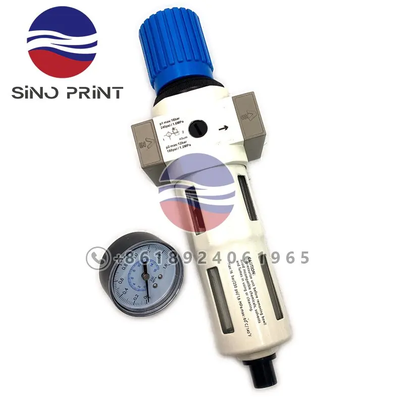 00.580.4443 Compressed Air Control Unit M4.336.001 Manometer 0821300350 Reducing Valve With Watch For Heidelberg XL75 CD74