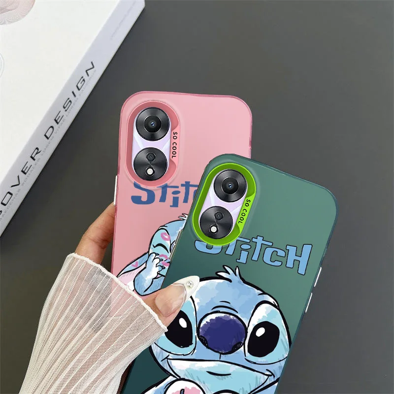 Starry Baby Stitch For OPPO A 31 37 38 55 57 58 74 76 78 94 98 Reno 6 7 8 Z T Pro Colorful Phone Case Soft Funda Silicone Cover