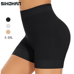 Pantalones cortos de seguridad para mujer, bragas moldeadoras de cuerpo de cintura alta sin costuras, Bóxer transpirable deportivo, ropa interior adelgazante para gimnasio y ciclismo