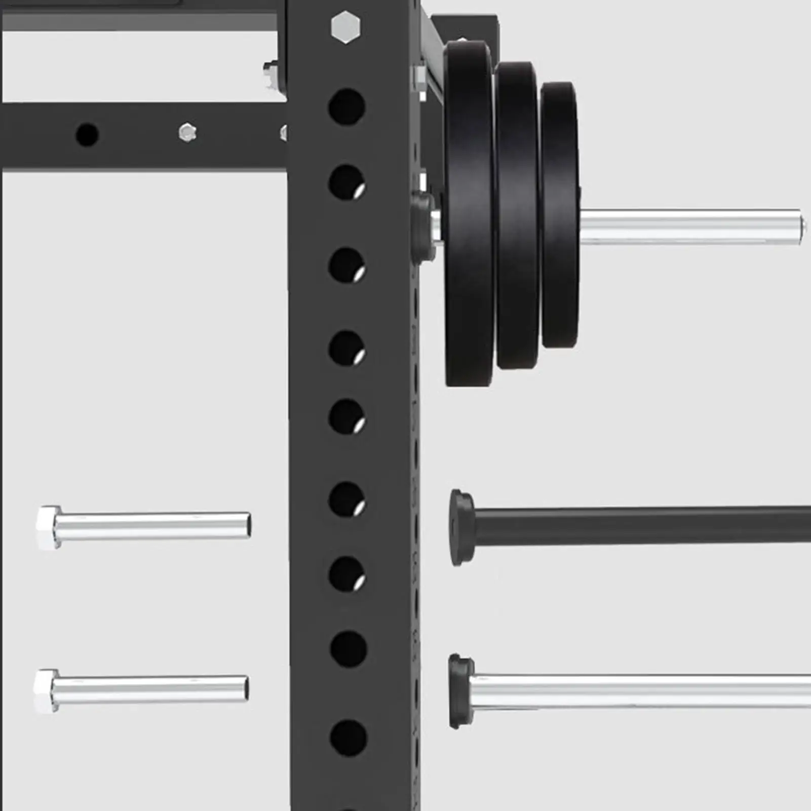 

Weight Plate Holder Gym Plate Storage Holder Heavy Duty Sturdy Barbell Mount Accessories Squat Rack Attachment for Family
